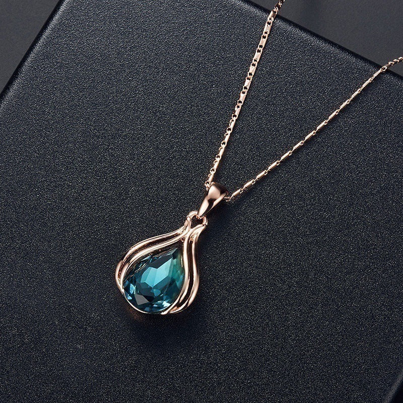 Wholesale Geometric Niche Light Luxury Versatile High-end Earrings and Necklace Set